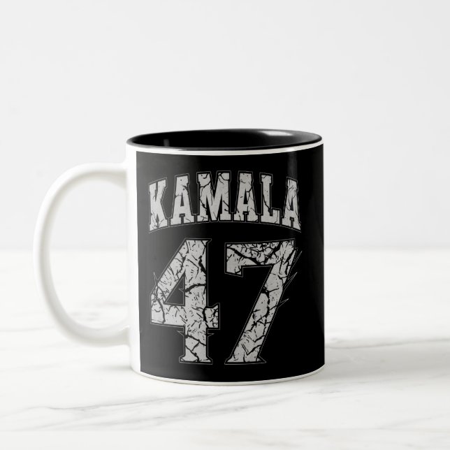 Taza Bicolor Kamala Harris 47° presidente Estados Unidos 2024 (Izquierda)