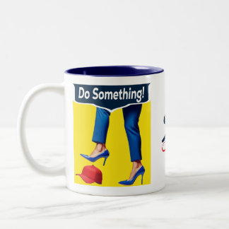 Taza Bicolor Kamala Harris no va, hace algo de cerámica