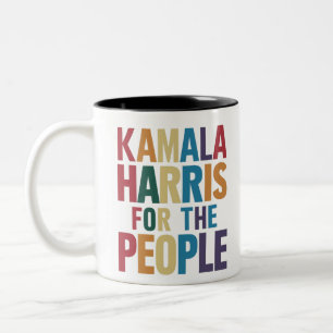 Taza Bicolor Kamala Harris Para Presidente LGBT Orgullo Gay Arc