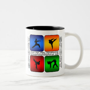 Taza Bicolor Karate espectacular