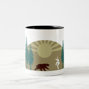 Taza Bicolor Karate Kick Bear