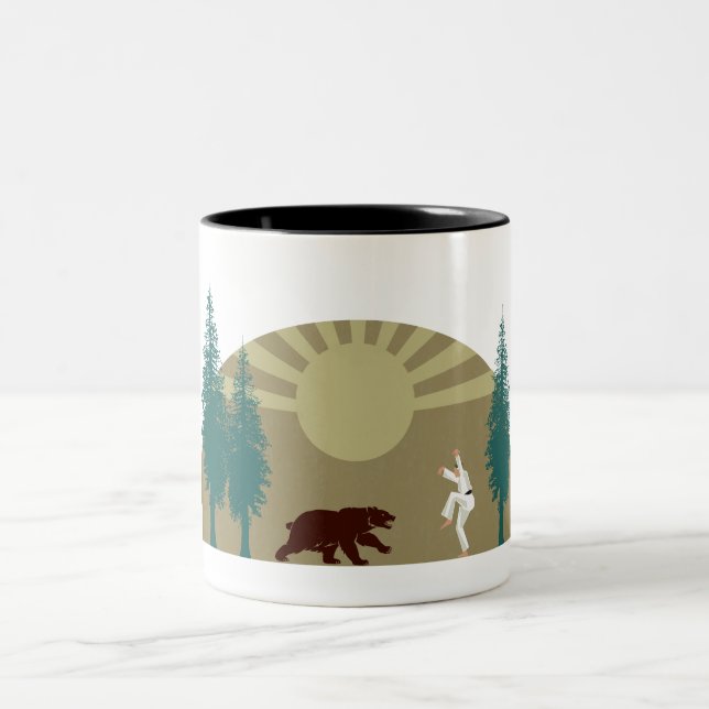 Taza Bicolor Karate Kick Bear (Centro)