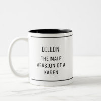 Karen masculino divertido personalizado