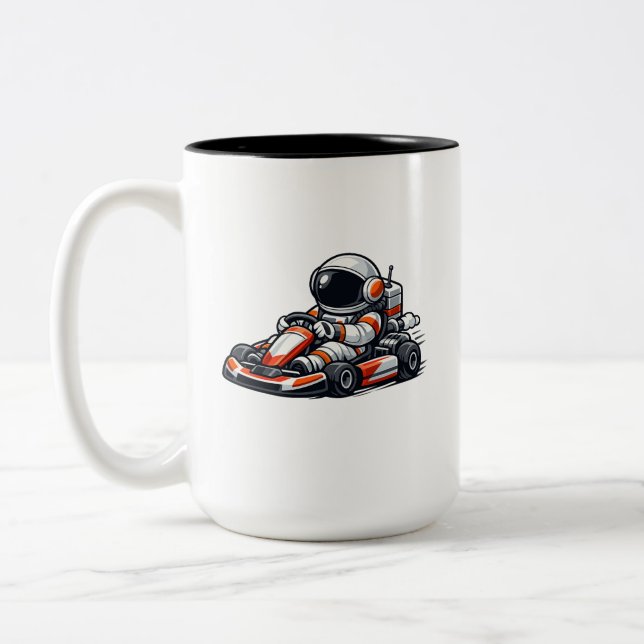 Taza Bicolor Kart de Astronauta (Izquierda)