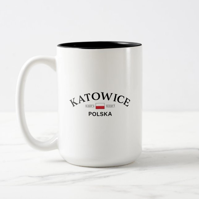 Taza Bicolor Katowice Polska (Polonia) (Izquierda)