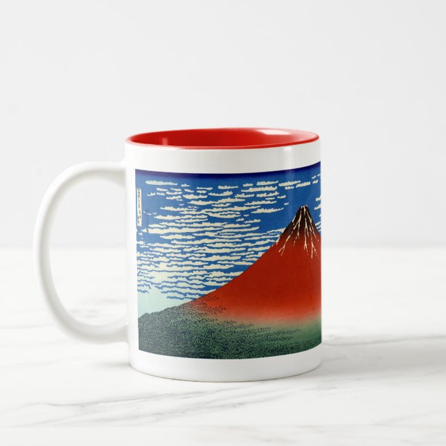 Taza Bicolor Katsushika Hokusai - Buen Viento, Buenos Días (Izquierda)