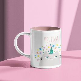 Taza Bicolor Kawaii Caticorn