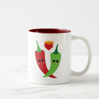 Taza Bicolor Kawaii Hot Pepper