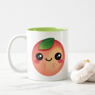 Taza Bicolor Kawaii Peach