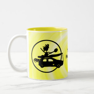 Taza Bicolor Kayak Bike Car - ¡Así es como rollo!