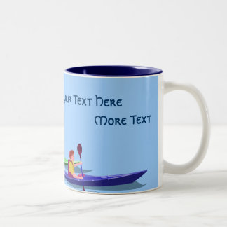 Taza Bicolor Kayakers Personalizable Mug