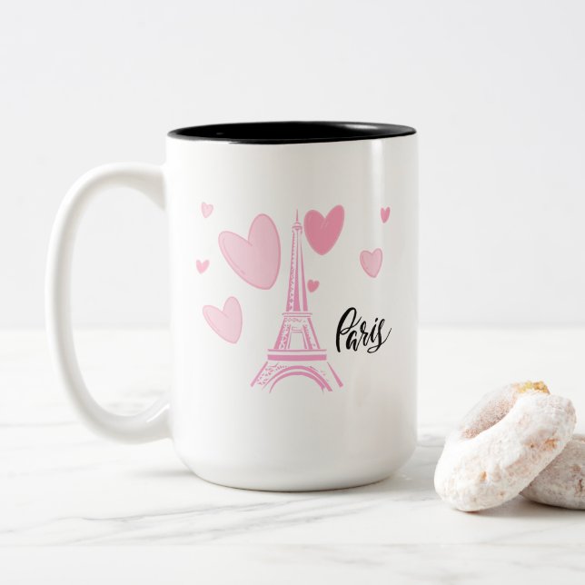 Taza Bicolor Kaye y Summer Paris (Con donut)