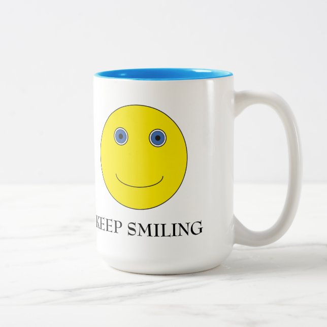 Taza Bicolor Keep Smiling (Derecha)