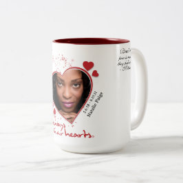 Taza Bicolor Keepsake de temática cardíaca