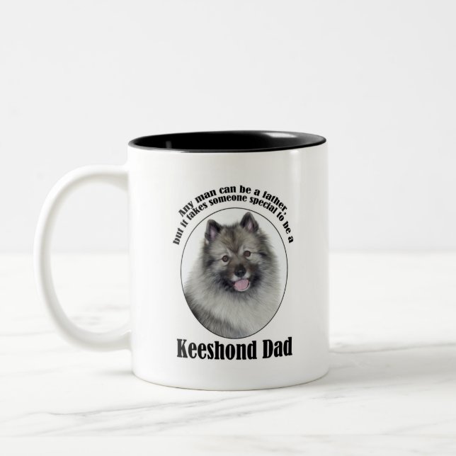 Taza Bicolor Keeshond Dad (Izquierda)