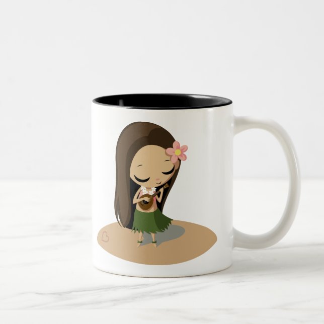 Taza Bicolor Keilana el chica de Hula (Derecha)