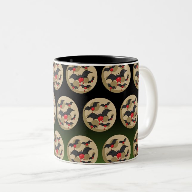 Taza Bicolor Ketchup Eater Vampire Bats (Anverso derecho)
