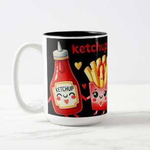 Taza Bicolor Ketchup Mug