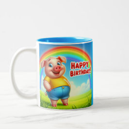 Taza Bicolor Kid's Birthday Mug