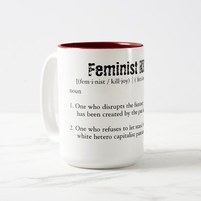 Taza Bicolor Killjoy Feminista (Anverso izquierdo)