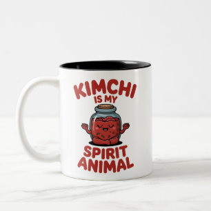Taza Bicolor Kimchi Es Mi Animal Espiritual