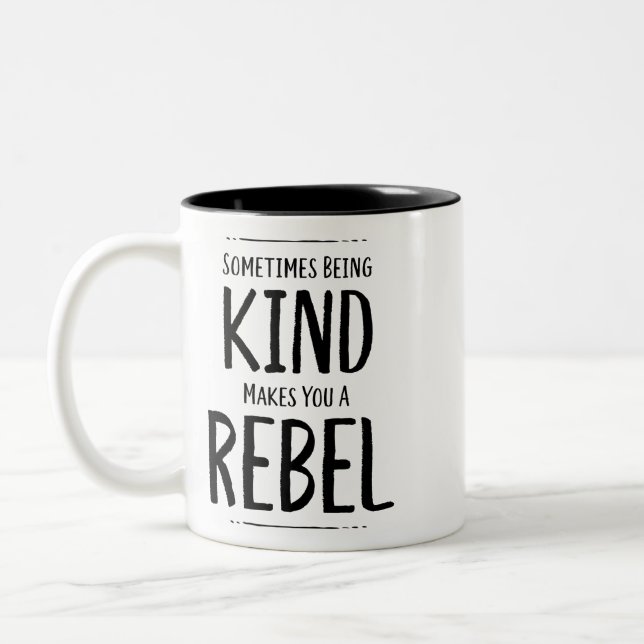 Taza Bicolor Kind Rebel (Izquierda)