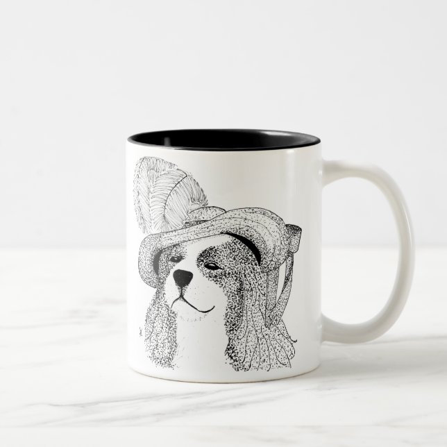 Taza Bicolor King Charles y Fancy Gorra (Derecha)