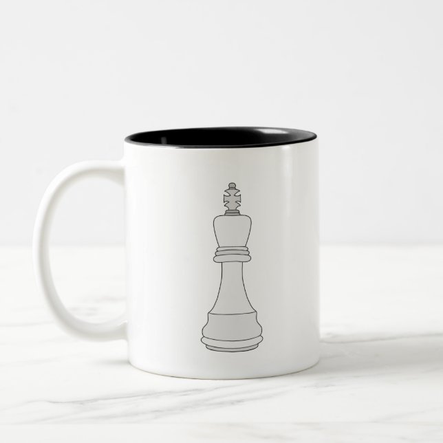 Taza Bicolor King Chess (Izquierda)