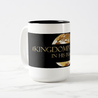 Taza Bicolor #KINGDOMPRENEUR- EN SU negro de TM de la IMAGEN