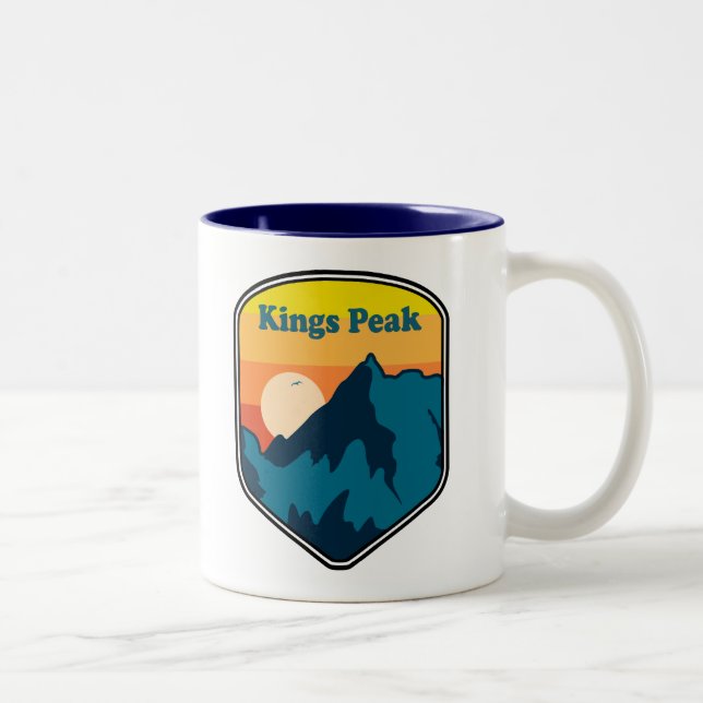 Taza Bicolor Kings Peak Utah Amanecer (Derecha)