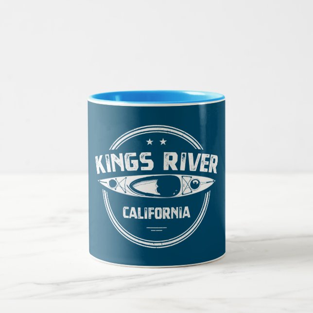 Taza Bicolor Kings River California Kayaking (Centro)