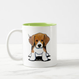 Taza Bicolor KiniArt Beagle Pup