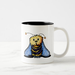 Taza Bicolor KiniArt Bee tazón de café de dos tonos