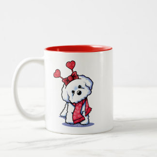 Taza Bicolor KiniArt Bichon Brillante