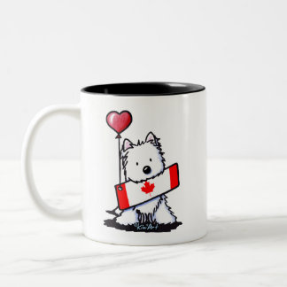 Taza Bicolor KiniArt Canadian Westie