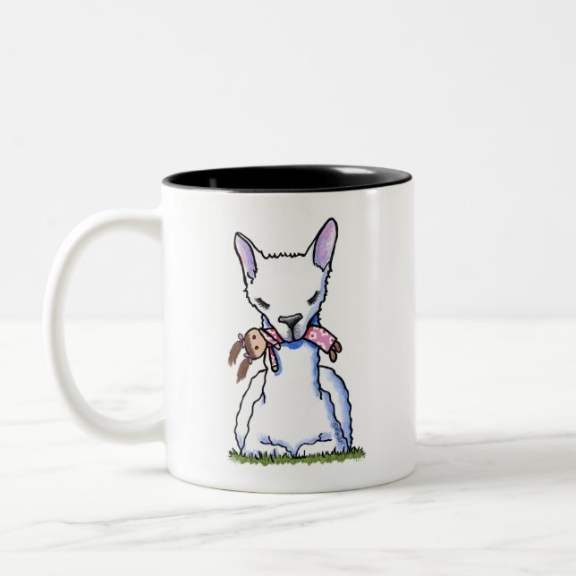 Taza Bicolor KiniArt Dolly Llama (Izquierda)