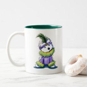 Taza Bicolor KiniArt Flapper Westie