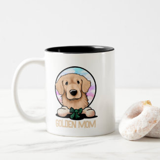 Taza Bicolor KiniArt Golden Retriever