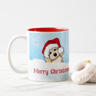 Taza Bicolor KiniArt Havanese Navidad