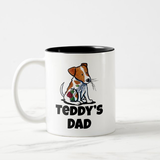 Taza Bicolor KiniArt Jack Russell Terrier (Izquierda)