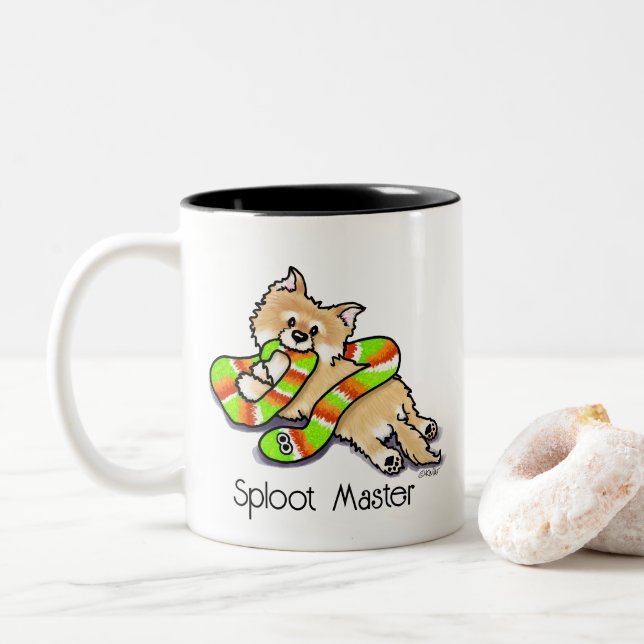 Taza Bicolor KiniArt Master Pom (Con donut)