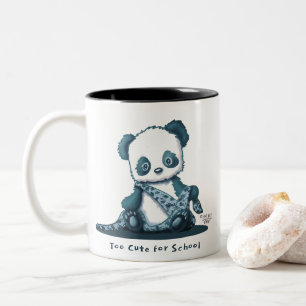 Taza Bicolor KiniArt Panda Cub Café de dos tonos