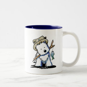 Taza Bicolor KiniArt Pesca Westie Mug