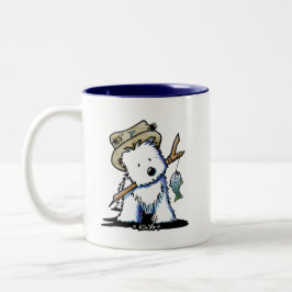 Taza Bicolor KiniArt Pesca Westie Mug