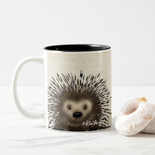 Taza Bicolor KiniArt Puercoespín