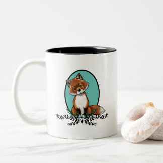 Taza Bicolor KiniArt Sweet Fox