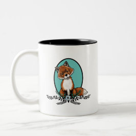 Taza Bicolor KiniArt Sweet Fox