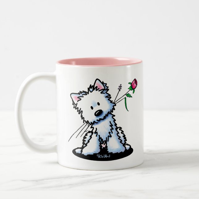 Taza Bicolor KiniArt Westie (Izquierda)