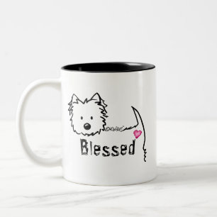 Taza Bicolor KiniArt Westie BENDIDO Mug