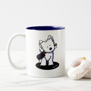 Taza Bicolor KiniArt Westie Groomer